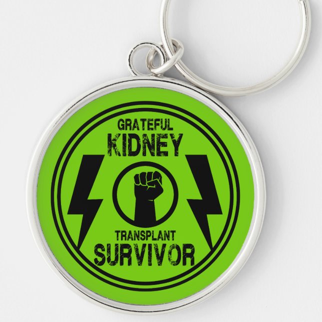 Kidney Transplant Survivor Keychain (Front)