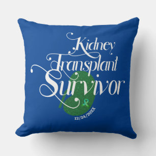 Kidney Transplant Survivor Throw Pillow