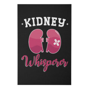 Kidney Whisperer Dialysis Nurse Nephrology Tech Faux Canvas Print