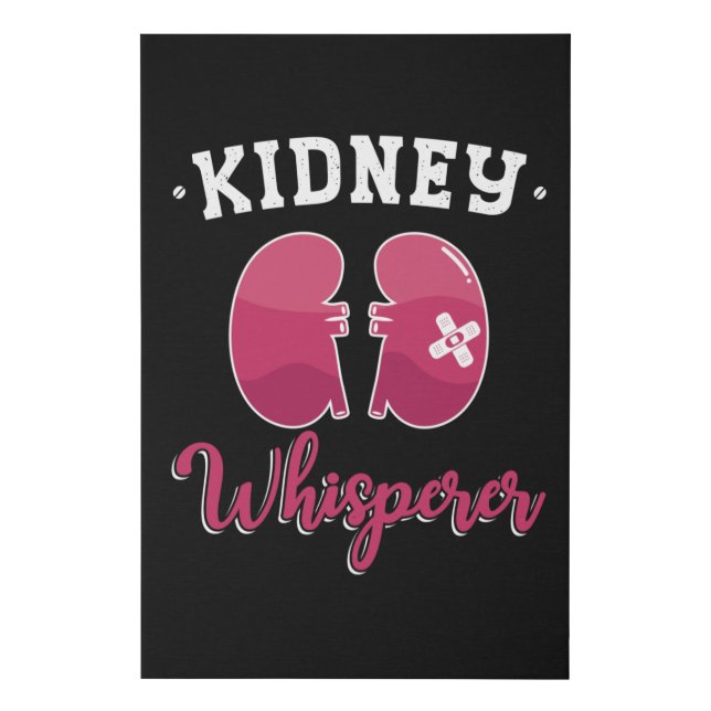 Kidney Whisperer Dialysis Nurse Nephrology Tech Faux Canvas Print (Front)