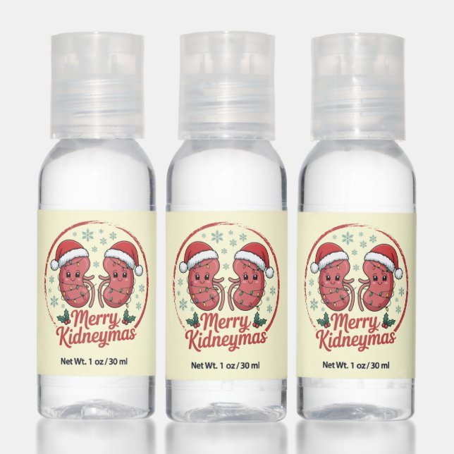 Kidneymas Christmas Funny Kidney Holiday for Nephr Hand Sanitizer (Set)