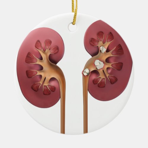 kidneys ceramic ornament