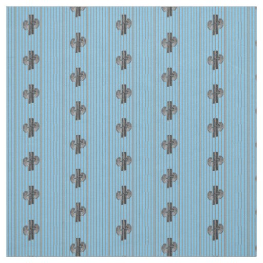 Kidneys Nephrology Blue Striped Fabric