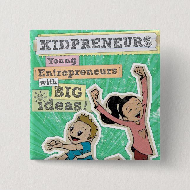 KIDPRENEURS PINBACK BUTTON (Front)
