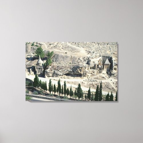 Kidron Valley at the foot of the Mount of Olives Canvas Print