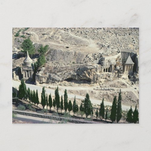 Kidron Valley at the foot of the Mount of Olives Postcard