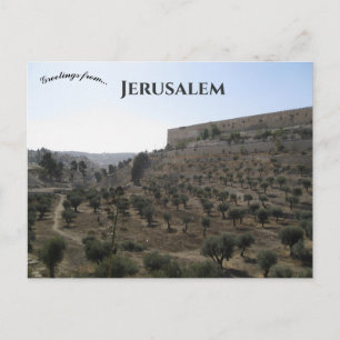 Kidron Valley Jerusalem Postcard