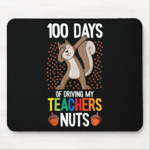 Kids 100 Days Of Driving My Teacher Nuts 100th Day Mouse Pad