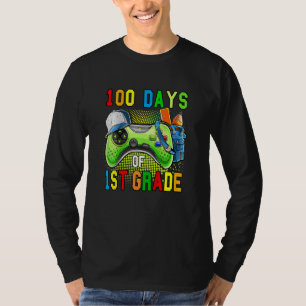 Kids 100 Days Of First Grade Level Unlocked 100 Da T-Shirt