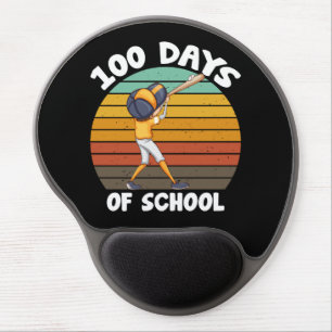 Kids 100 Days Of School Boys 100th Day Baseball Gel Mouse Pad