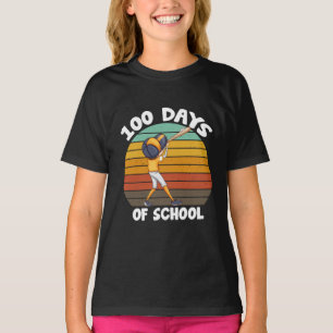 Kids 100 Days Of School Boys 100th Day Baseball T-Shirt