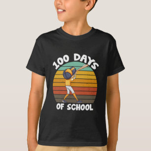 Kids 100 Days Of School Boys 100th Day Baseball T-Shirt