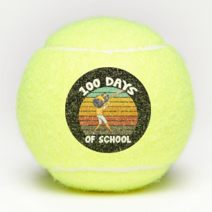 Kids 100 Days Of School Boys 100th Day Baseball Tennis Balls