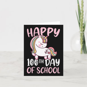 Kids 100 Days Of School Girls Happy 100th Day Of S Card