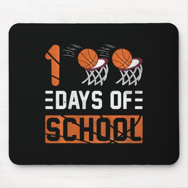 Kids 100 Days Of School Kids Girls Toddler Boys Ba Mouse Pad (Front)
