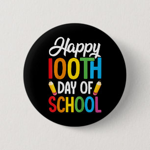 Kids 100 Days Of School Teachers Kids Girls Boys 1 Button
