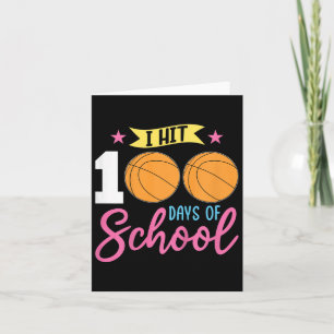 Kids 100th Day Of School Girls I Hit 100 Days Of S Card