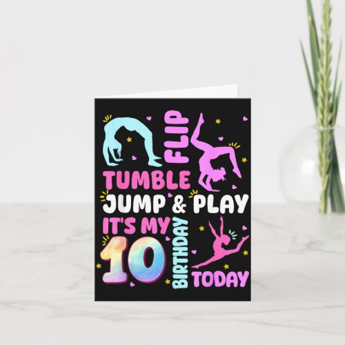 Kids 10 Year Old Bday Gymnast 10th Gymnastics Birt
