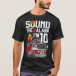 Kids 10 Year Old Firefighter 10th Birthday Boy Fir T-Shirt<br><div class="desc">Kids 10 Year Old Firefighter 10th Birthday Boy Fire Truck Toddler  .</div>