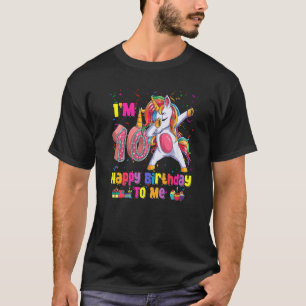 Kids 10 Years Old  10th Birthday Girl Princess Uni T-Shirt