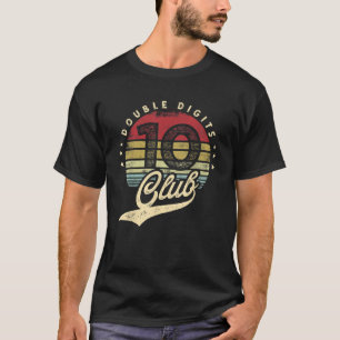 Kids 10 Yr Old Double Digits Club 10th Birthday Pa T-Shirt