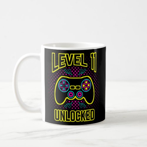 Kids 11 Year Old 11th Video Gamer Gaming Birthday  Coffee Mug