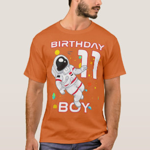 Kids 11th Birthday Astronaut 11 Year Old Birthday  T-Shirt
