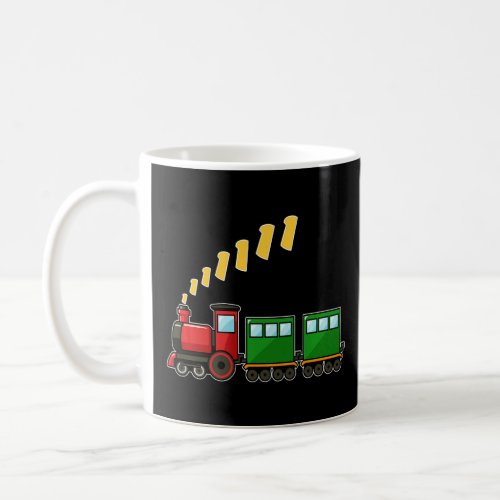 Kids 1 Year Old 1st Birthday Cargo Train Happy Bir Coffee Mug