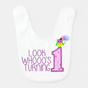 Kids 1st Birthday Baby Bib