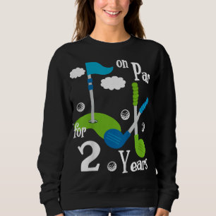 Kids 1st Birthday Golf Funny Golfer 1 Year Old Boy Sweatshirt
