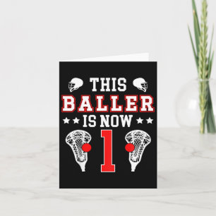 Kids 1st Birthday Lacrosse One Year Old Lacrosse P Card