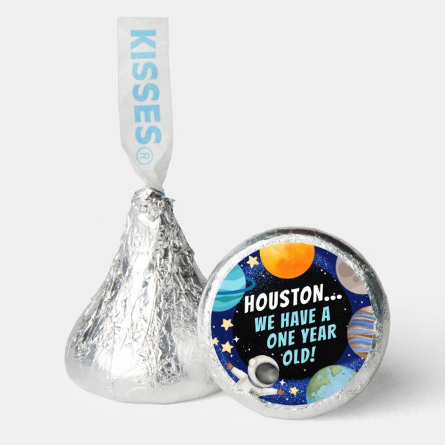 Kid's 1st Birthday Outer Space  Hershey®'s Kisses® (Front)