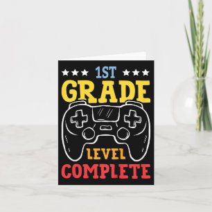 Kids 1st Grade Level Complete Last Day Of School G Card