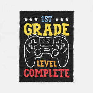 Kids 1st Grade Level Complete Last Day Of School G Fleece Blanket