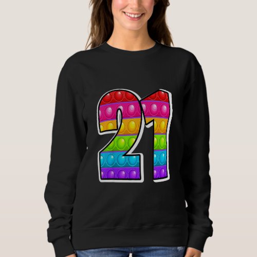 Kids 21 Cutest Capital Number Alphabet Funny Poppi Sweatshirt