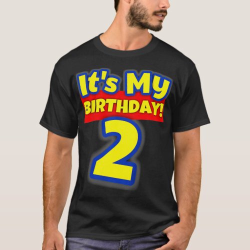 Kids 2 Year Old 2nd Birthday Boys and Girls Its M T_Shirt