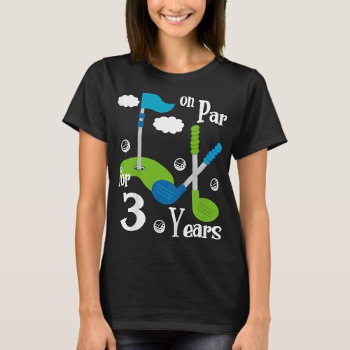 Kids 2 Year Old Golf Birthday Party Gift for Boy G T_Shirt