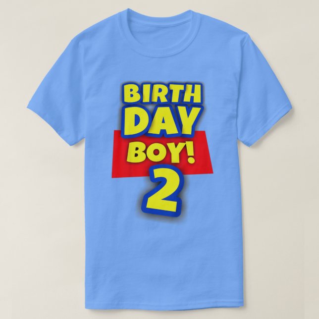 Kids 2 Year Old Toy Birthday Boy Gift  T-Shirt (Design Front)
