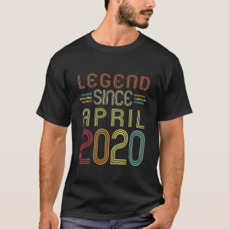 Kids 2 Years Old Gifts - Legend Since April 2020 2 T-Shirt