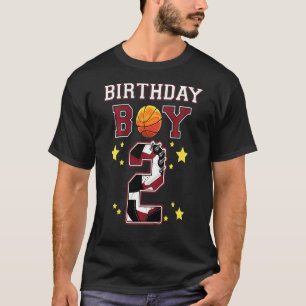 Kids 2nd Birthday Basketball Sneakers 2 Years Old T-Shirt