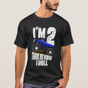 Kids 2nd Birthday Boy   Monster Truck Rule Jam   T T-Shirt