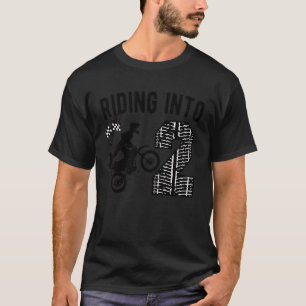 Kids 2nd Birthday Dirt Bike Party Motocross Two Ye T-Shirt