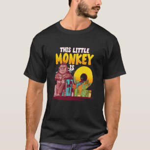 Kids 2nd Birthday Monkey Safari This Little Monkey T-Shirt