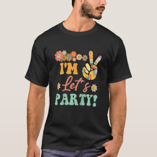 Kids 2nd Birthday Outfit Girl Retro Sunflower Groo T-Shirt