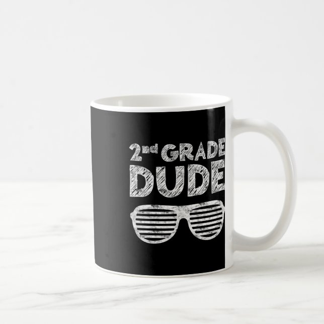 Kids 2nd Grade Dude Second Grade Byck To School  Coffee Mug (Right)