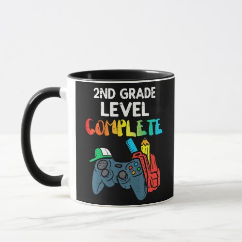 Kids 2nd Grade Level Complete Game Controller Mug