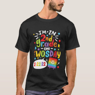 Kids 2Nd Grade On Twosday 02-22-2022 School 100Day T-Shirt