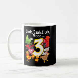 Kids 3 Year Old Farm Birthday Party Animal Barn So Coffee Mug