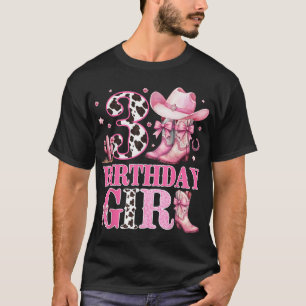 Kids 3Rd Birthday Girl Rodeo Western Cowgirl T-Shirt