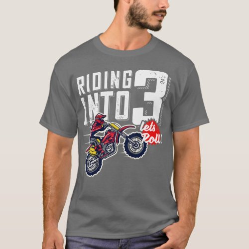 Kids 3rd Birthday Motor Cross Dirt Bike Birthday R T_Shirt